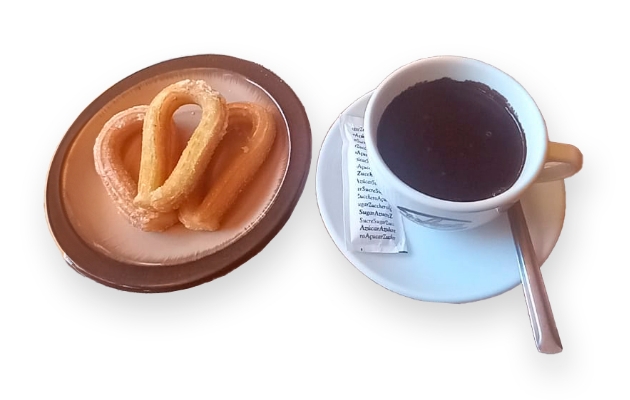 Chocolate con churros o crepes